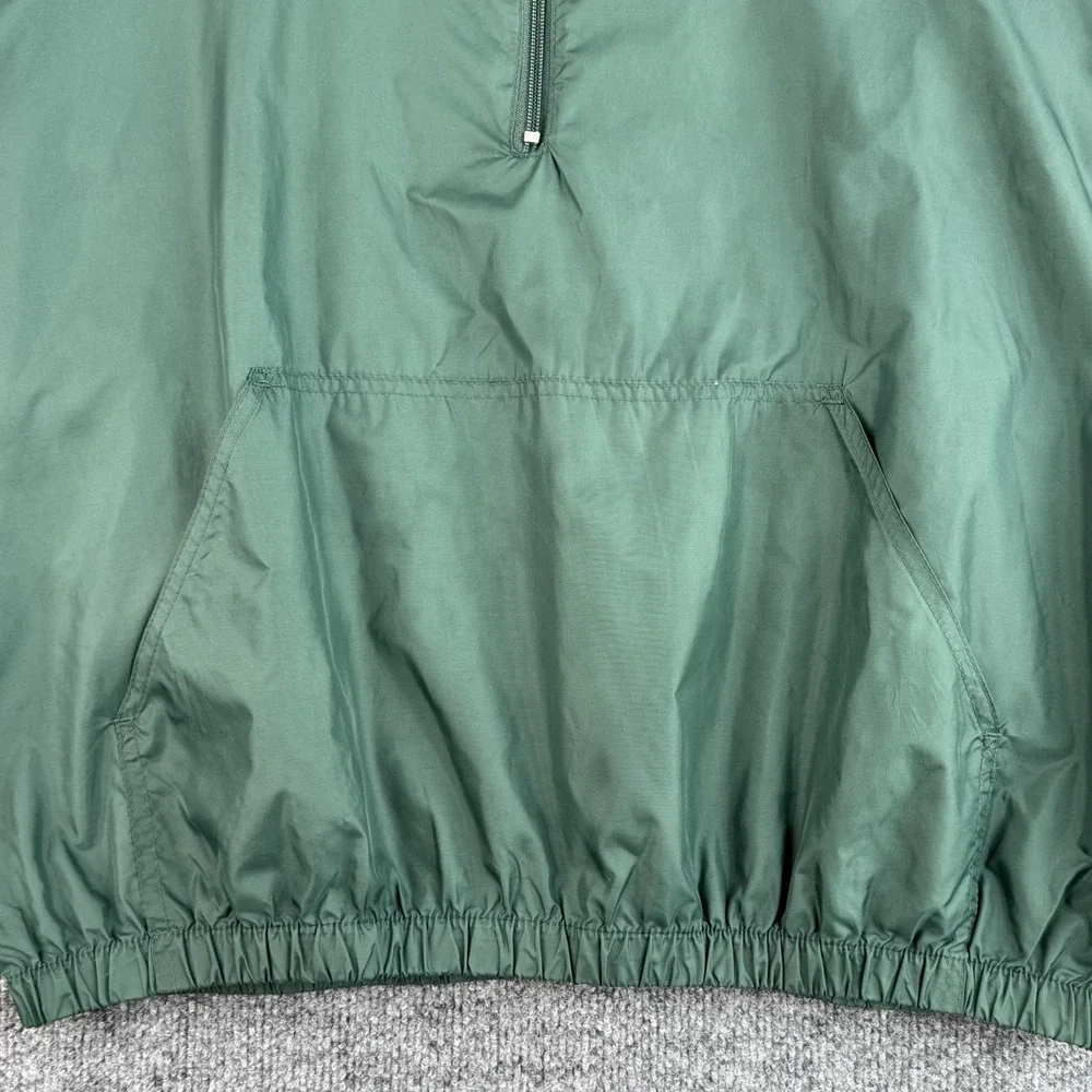 Vintage Polo Ralph Lauren Windbreaker Jacket Mens XL Green 1/4 Zip Lightweight